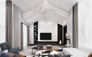 2025客厅装修新玩法年轻人正在悄悄换掉电视墙